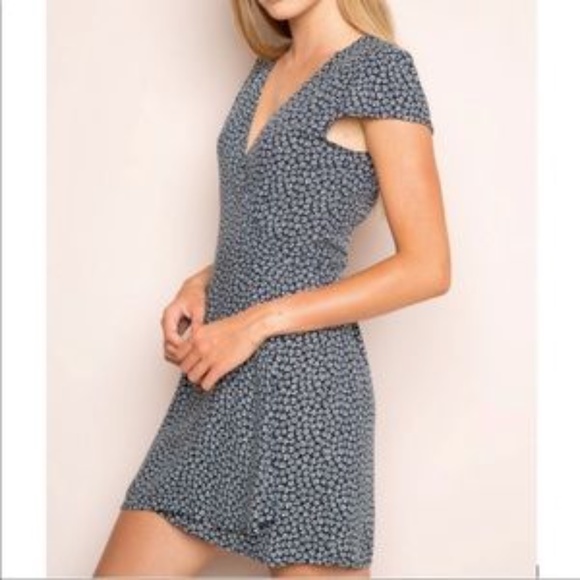 Brandy Melville Floral Wrap Dress - Picture 7 of 9